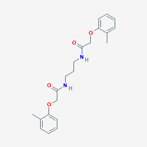 molecular formula C21H26N2O4 B319616 N,N'-1,3-propanediylbis[2-(2-methylphenoxy)acetamide] 