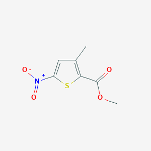 molecular formula C7H7NO4S B3196164 Methyl 3-methyl-5-nitrothiophene-2-carboxylate CAS No. 956118-35-7