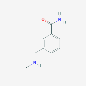 molecular formula C9H12N2O B3196165 3-[(Methylamino)methyl]benzamide CAS No. 956234-96-1