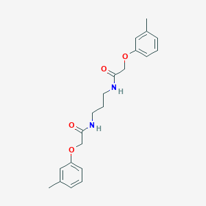 molecular formula C21H26N2O4 B319617 N,N'-1,3-propanediylbis[2-(3-methylphenoxy)acetamide] 