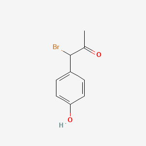 molecular formula C9H9BrO2 B3196176 1-Bromo-1-(4-hydroxyphenyl)propan-2-one CAS No. 957828-58-9