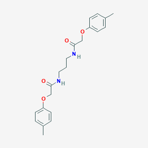 molecular formula C21H26N2O4 B319618 2-(4-methylphenoxy)-N-(3-{[(4-methylphenoxy)acetyl]amino}propyl)acetamide 