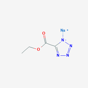 molecular formula C4H5N4NaO2 B3196211 1H-四唑-5-羧酸乙酯钠盐 CAS No. 96107-94-7