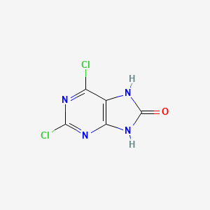 molecular formula C5H2Cl2N4O B3196242 2,6-Dichloro-7,9-dihydropurin-8-one CAS No. 98027-86-2