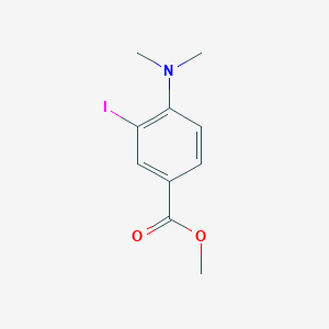 molecular formula C10H12INO2 B3196279 Methyl 4-(dimethylamino)-3-iodobenzoate CAS No. 99067-73-9