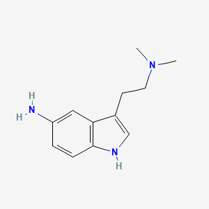 molecular formula C12H17N3 B3196285 3-(2-Dimethylamino-ethyl)-1H-indol-5-ylamine CAS No. 99505-03-0