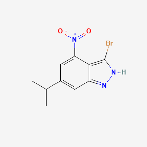 3-Bromo-6-isopropyl-4-nitro-1H-indazole