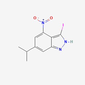 3-Iodo-6-isopropyl-4-nitro-1H-indazole