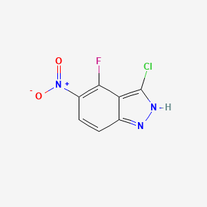 3-Chloro-4-fluoro-5-nitro-1H-indazole