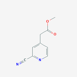 Methyl 2-(2-cyanopyridin-4-yl)acetate
