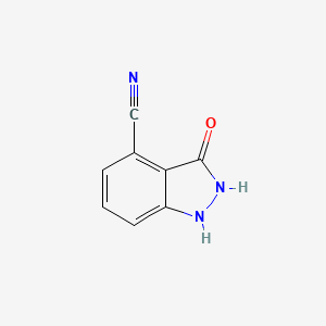 molecular formula C8H5N3O B3196530 3-Hydroxy-4-cyano (1H)indazole CAS No. 1000342-91-5