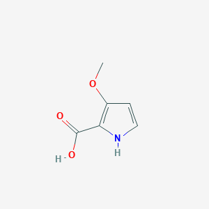 molecular formula C6H7NO3 B3196585 1H-Pyrrole-2-carboxylic acid, 3-methoxy- CAS No. 100047-63-0
