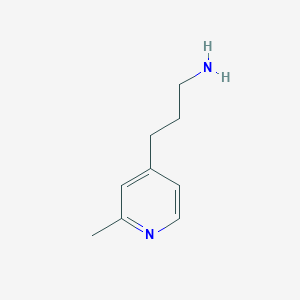 molecular formula C9H14N2 B3196590 3-(2-Methyl-pyridin-4-YL)-propylamine CAS No. 1000507-72-1