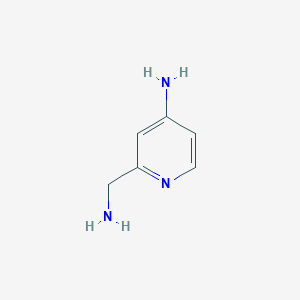 molecular formula C6H9N3 B3196593 2-(Aminomethyl)pyridin-4-amine CAS No. 1000512-47-9