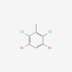 molecular formula C7H4Br2Cl2 B3196628 3,5-二溴-2,6-二氯甲苯 CAS No. 1000573-67-0