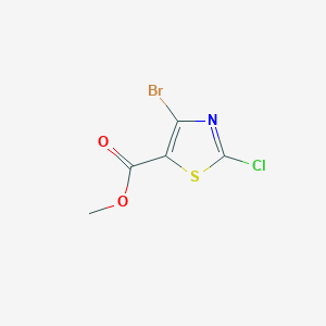 molecular formula C5H3BrClNO2S B3196647 Methyl 4-Bromo-2-chlorothiazole-5-carboxylate CAS No. 1000575-16-5