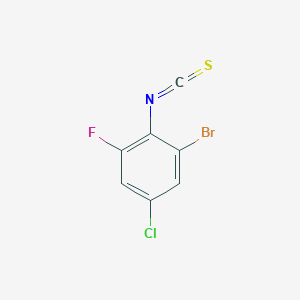 molecular formula C7H2BrClFNS B3196655 2-Bromo-4-chloro-6-fluorophenyl isothiocyanate CAS No. 1000577-50-3
