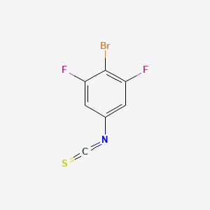 molecular formula C7H2BrF2NS B3196683 2-Bromo-1,3-difluoro-5-isothiocyanatobenzene CAS No. 1000577-92-3