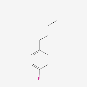 molecular formula C11H13F B3196694 5-(4-Fluorophenyl)-1-pentene CAS No. 100074-04-2