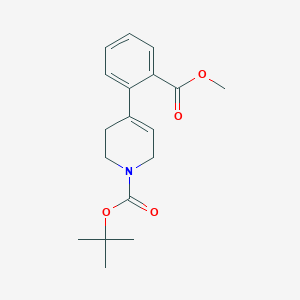 1(2H)-Pyridinecarboxylic acid, 3,6-dihydro-4-[2-(methoxycarbonyl)phenyl]-, 1,1-dimethylethyl ester