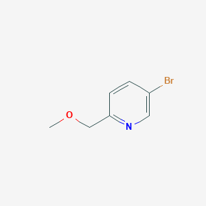 molecular formula C7H8BrNO B3196712 5-Bromo-2-(methoxymethyl)pyridine CAS No. 1000787-43-8