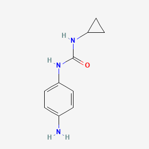 molecular formula C10H13N3O B3196744 1-(4-Aminophenyl)-3-cyclopropylurea CAS No. 1000931-26-9