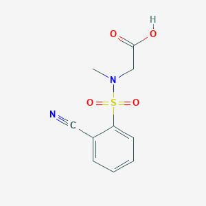molecular formula C10H10N2O4S B3196746 [[(2-Cyanophenyl)sulfonyl](methyl)amino]acetic acid CAS No. 1000931-63-4