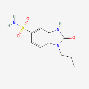 molecular formula C10H13N3O3S B3196752 2-oxo-1-propyl-2,3-dihydro-1H-1,3-benzodiazole-5-sulfonamide CAS No. 1000932-79-5