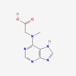 molecular formula C8H9N5O2 B3196767 [甲基(7H-嘌呤-6-基)氨基]乙酸 CAS No. 1000933-27-6