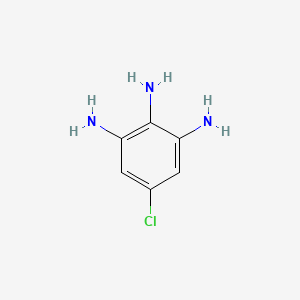 molecular formula C6H8ClN3 B3196818 5-Chlorobenzene-1,2,3-triamine CAS No. 100114-53-2