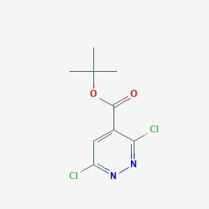 molecular formula C9H10Cl2N2O2 B3196921 tert-Butyl 3,6-dichloropyridazine-4-carboxylate CAS No. 100161-97-5