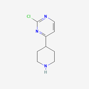 B3196939 2-Chloro-4-(piperidin-4-YL)pyrimidine CAS No. 1001754-79-5