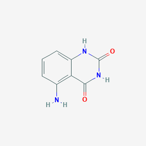 molecular formula C8H7N3O2 B3196991 5-Amino-1,2,3,4-tetrahydroquinazoline-2,4-dione CAS No. 1002097-16-6