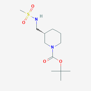 tert-Butyl (3R)-3-{[(methanesulfonyl)amino]methyl}piperidine-1-carboxylate