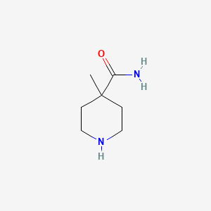 molecular formula C7H14N2O B3197074 4-甲基哌啶-4-甲酰胺 CAS No. 1003021-83-7