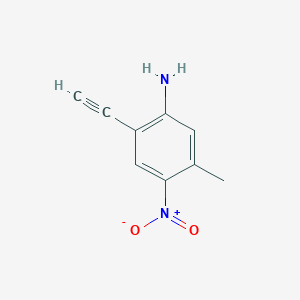 (2-Ethynyl-5-methyl-4-nitrophenyl)amine
