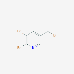 molecular formula C6H4Br3N B3197128 2,3-Dibromo-5-(bromomethyl)pyridine CAS No. 1003859-12-8