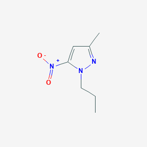 molecular formula C7H11N3O2 B3197154 3-methyl-5-nitro-1-propyl-1H-pyrazole CAS No. 1003993-39-2