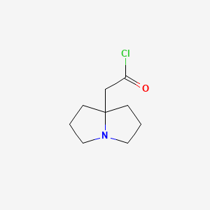 molecular formula C9H14ClNO B3197229 Tetrahydro-1H-pyrrolizin-7a(5H)-ylacetyl chloride CAS No. 100445-98-5