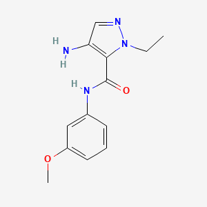 4-amino-1-ethyl-N-(3-methoxyphenyl)-1H-pyrazole-5-carboxamide