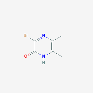 molecular formula C6H7BrN2O B3197265 3-Bromo-5,6-dimethylpyrazin-2-ol CAS No. 100450-13-3