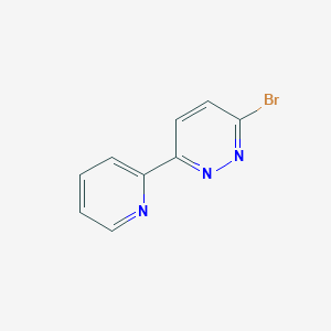 molecular formula C9H6BrN3 B3197379 3-Bromo-6-(pyridin-2-yl)pyridazine CAS No. 1005036-23-6