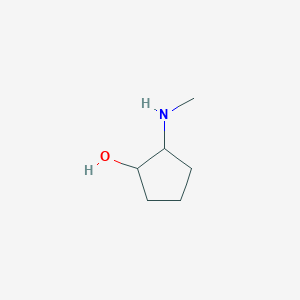 molecular formula C6H13NO B3197386 2-(Methylamino)cyclopentan-1-ol CAS No. 100524-01-4