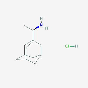 molecular formula C12H22ClN B3197406 (1R)-1-(金刚烷-1-基)乙-1-胺盐酸盐 CAS No. 1005341-52-5