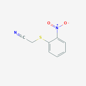 molecular formula C8H6N2O2S B3197448 2-(2-Nitrophenylthio)acetonitrile CAS No. 100559-86-2