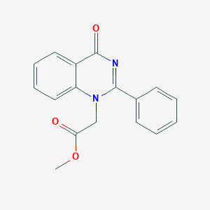 molecular formula C17H14N2O3 B3197452 Methyl 2-(4-oxo-2-phenylquinazolin-1(4H)-yl)acetate CAS No. 100559-93-1