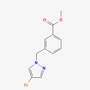 B3197459 methyl 3-[(4-bromo-1H-pyrazol-1-yl)methyl]benzoate CAS No. 1005628-24-9