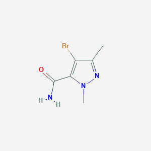 molecular formula C6H8BrN3O B3197460 4-bromo-1,3-dimethyl-1H-pyrazole-5-carboxamide CAS No. 1005641-22-4