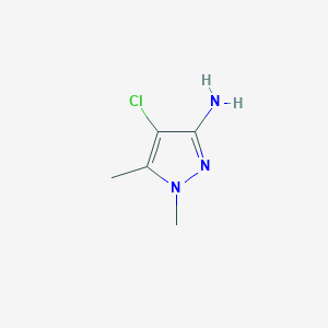molecular formula C5H8ClN3 B3197540 4-氯-1,5-二甲基-1H-吡唑-3-胺 CAS No. 1006320-25-7