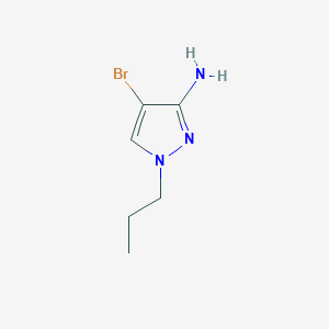 molecular formula C6H10BrN3 B3197549 4-bromo-1-propyl-1H-pyrazol-3-amine CAS No. 1006323-07-4